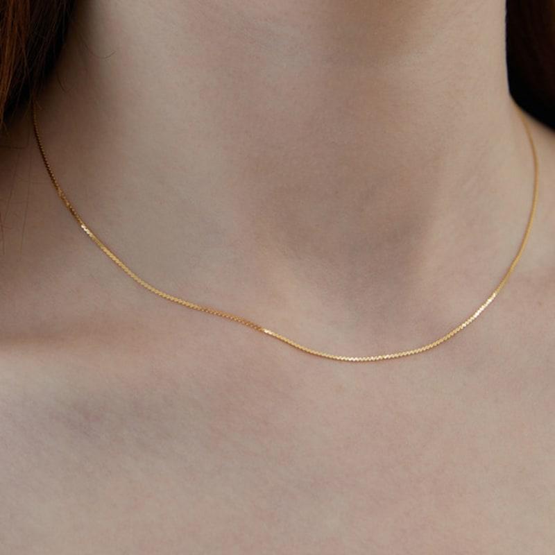 TATIANA (SILVER925) Shining Chain Necklace NZ2011