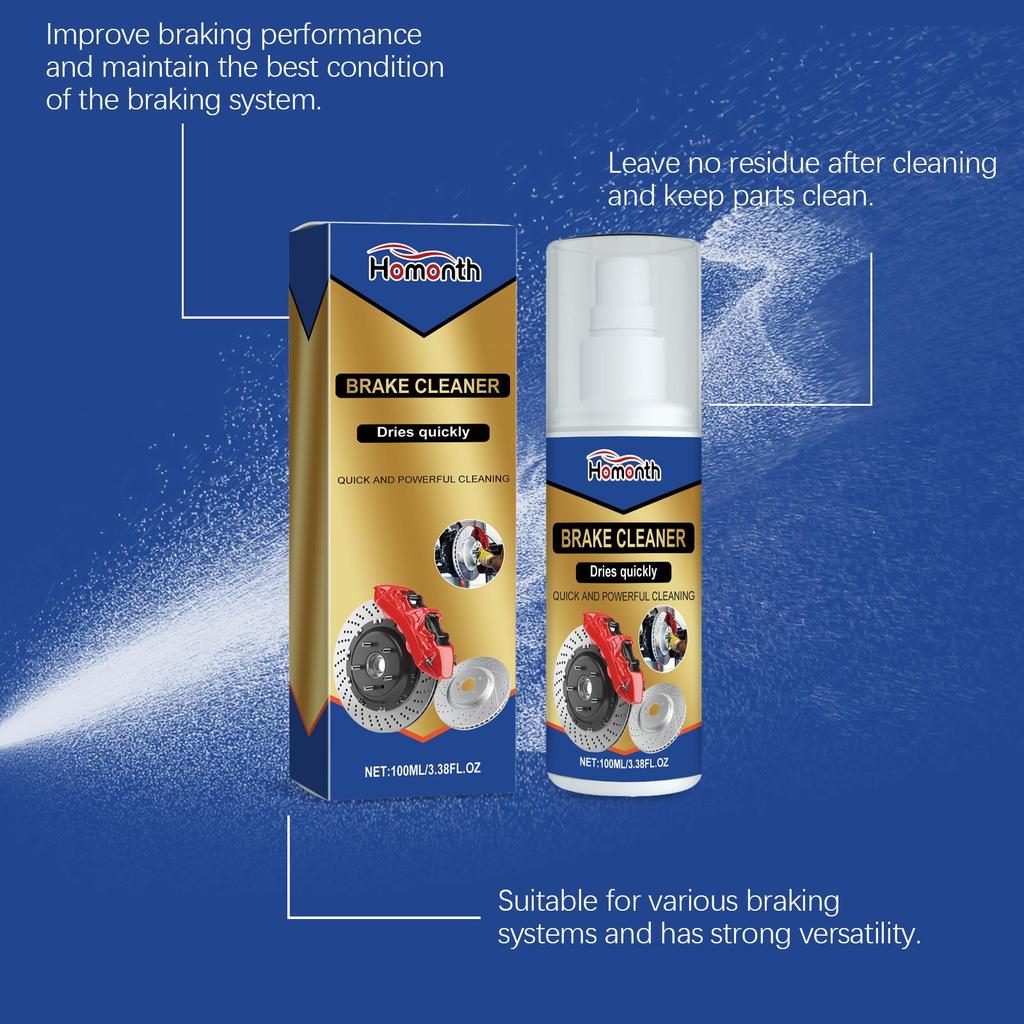 Homonth Automotive Brake Cleaner Automotive Effective Grease Remover Vehicle Brake System Cleaner