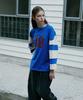 GREENBUTTER Shoulder Patch Rugby Tee (Cobalt)