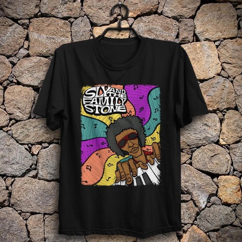 

Sly And The Family Stone Fynk Funny Vintage Dance To The Music Thank You BL1570 2XL