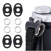 2 Pair New Leather Protector Cover Camera Strap Split Ring Hook For Fujifilm Canon Nikon Olympus Pentax DSLR Camer