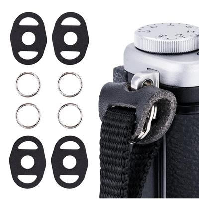 2 Pair New Leather Protector Cover Camera Strap Split Ring Hook For Fujifilm Canon Nikon Olympus Pentax DSLR Camer