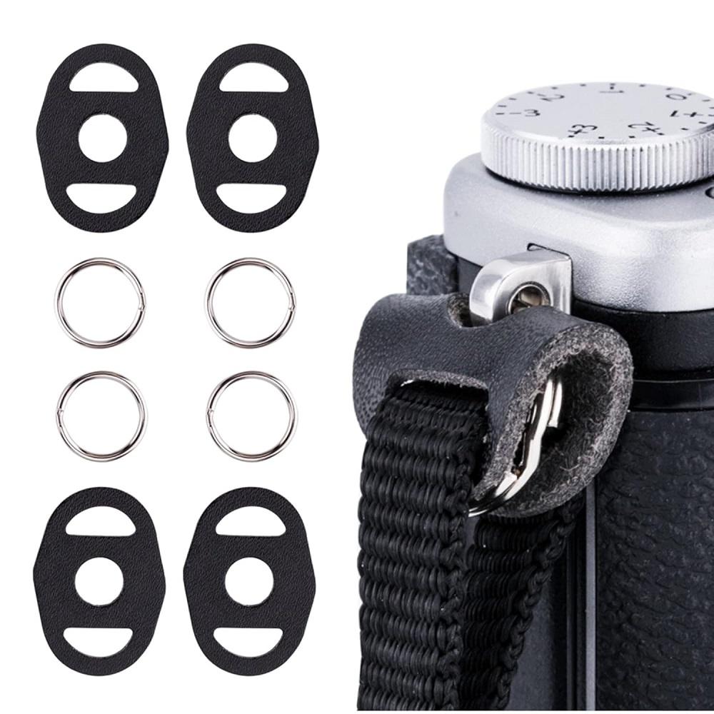 2 Perechi Nou Husă Protectoare Piele Curea Cameră Inel Despicat Cârlig Pentru Fujifilm Canon Nikon Olympus Pentax Cameră DSLR