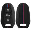 For Peugeot 3008 307 308 207 208 407 508 206 2008 301 5008 For Citroen C2 C3 C4 C5 Silicone Key Cover Key Case Car Keychain Fob