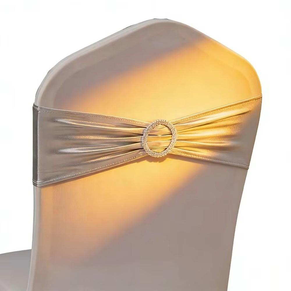 New Spandex Stretch Chair Sashes Buckle Slider Elastic Chair Ties Anti Slip Universal Fit Chair Cover Bands Home Decor Supplies