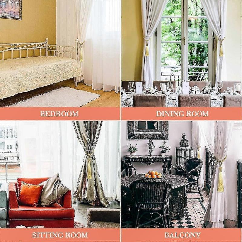 Elegant Fringed Tassels for Curtains and Home Decor Styling