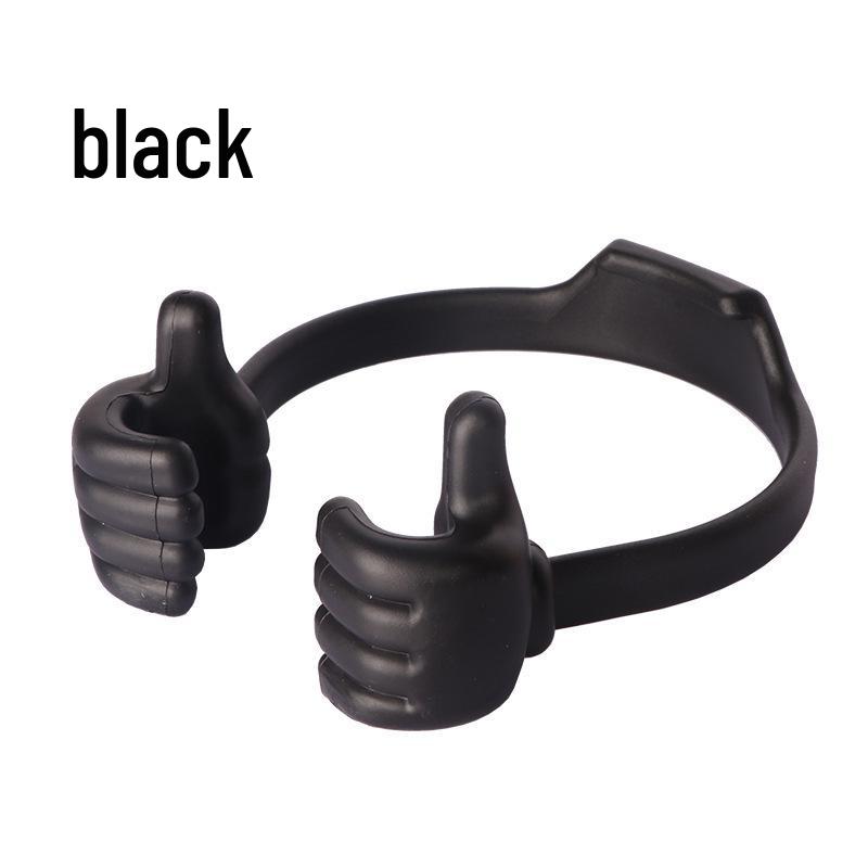 Creative Thumb Holder: Portable Desktop Tablet & Phone Stand for Lazy Users