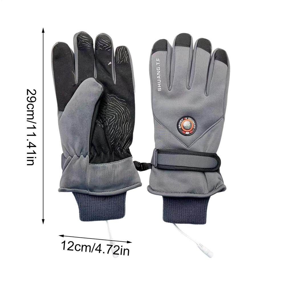 USB Heating Gloves Hand Warmer Touchscreen Electric Heated Gloves for Men Women Outdoor Activities Sports Cycling Skiing