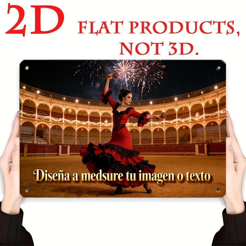 

D Flat D Flat Custom Vintage Metal Tin Sign Personalized Text Photo and Logo Ideal for Office Business Workplace 20x30cm（7.8x11.8inch）