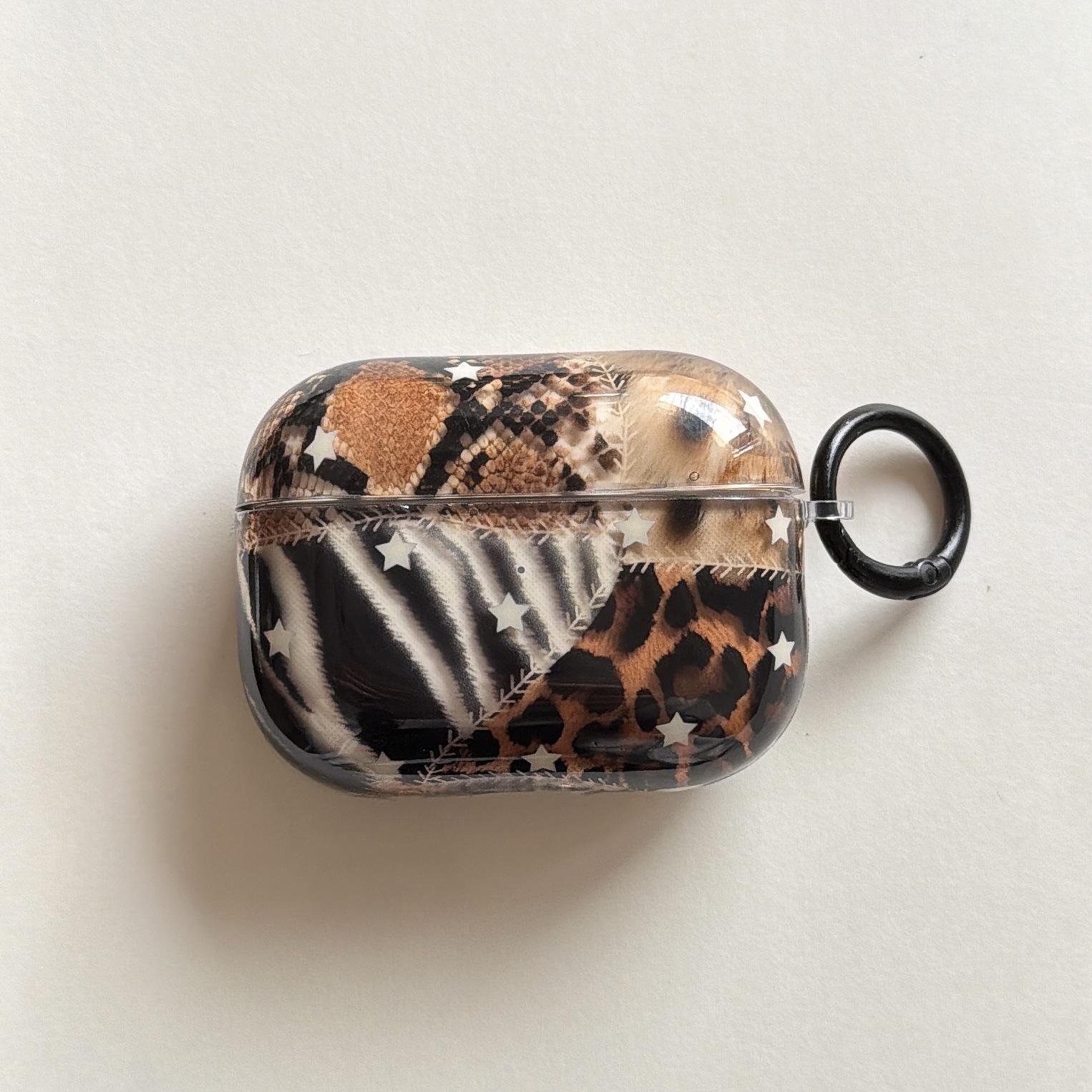 

ins personalized splicing animal striped leopard print AirPods Pro3 protective cover, the new model is suitable for Apple airpods4 noise AirPods Pro 3