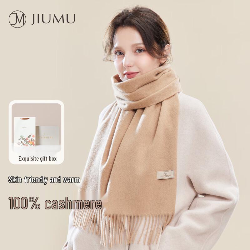 JIUMU 100% Cashmere Women's Winter Scarf & Shawl