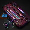 8" Colorful 4-Piece Pet Grooming Scissors & Straight Shears Set