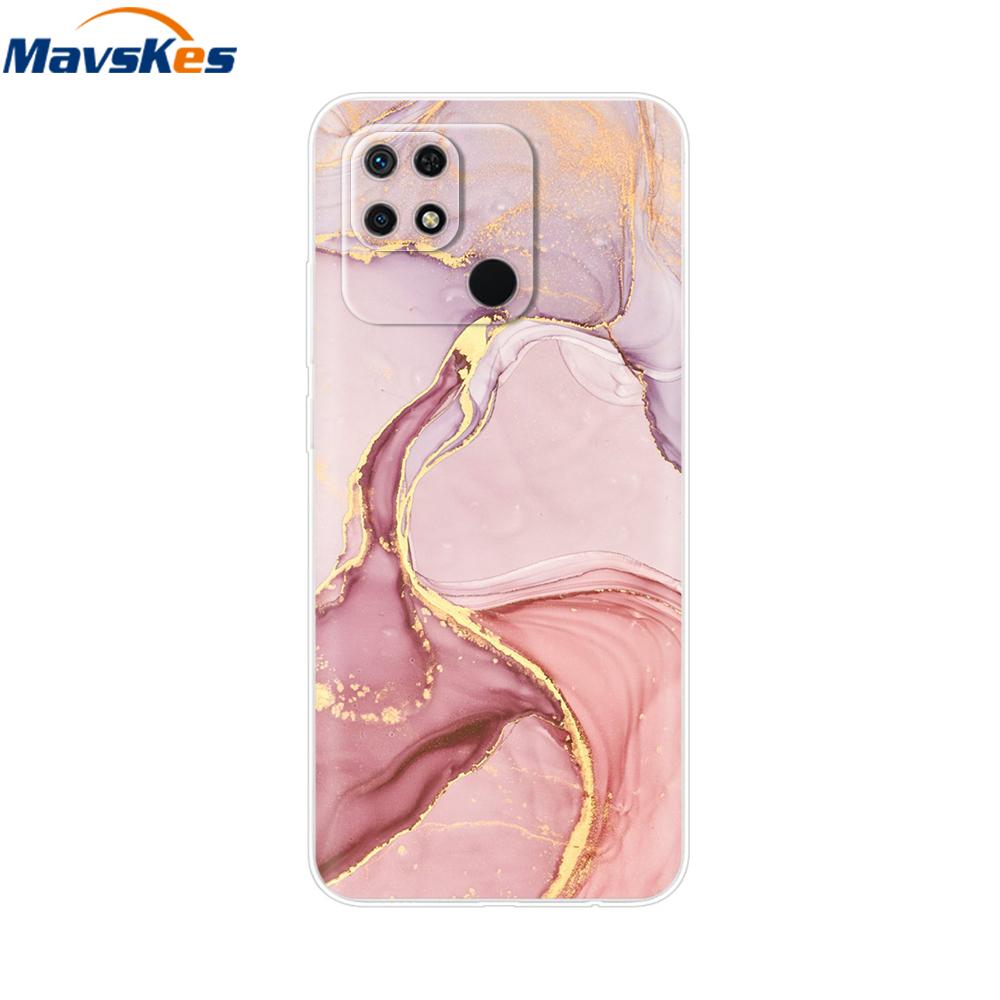 For Redmi 10C Case Clear Heart Flower Soft Silicon Phone Cover For Xiaomi Redmi 10C Coque redmi10C 10 C Fundas Bumper Shockproof