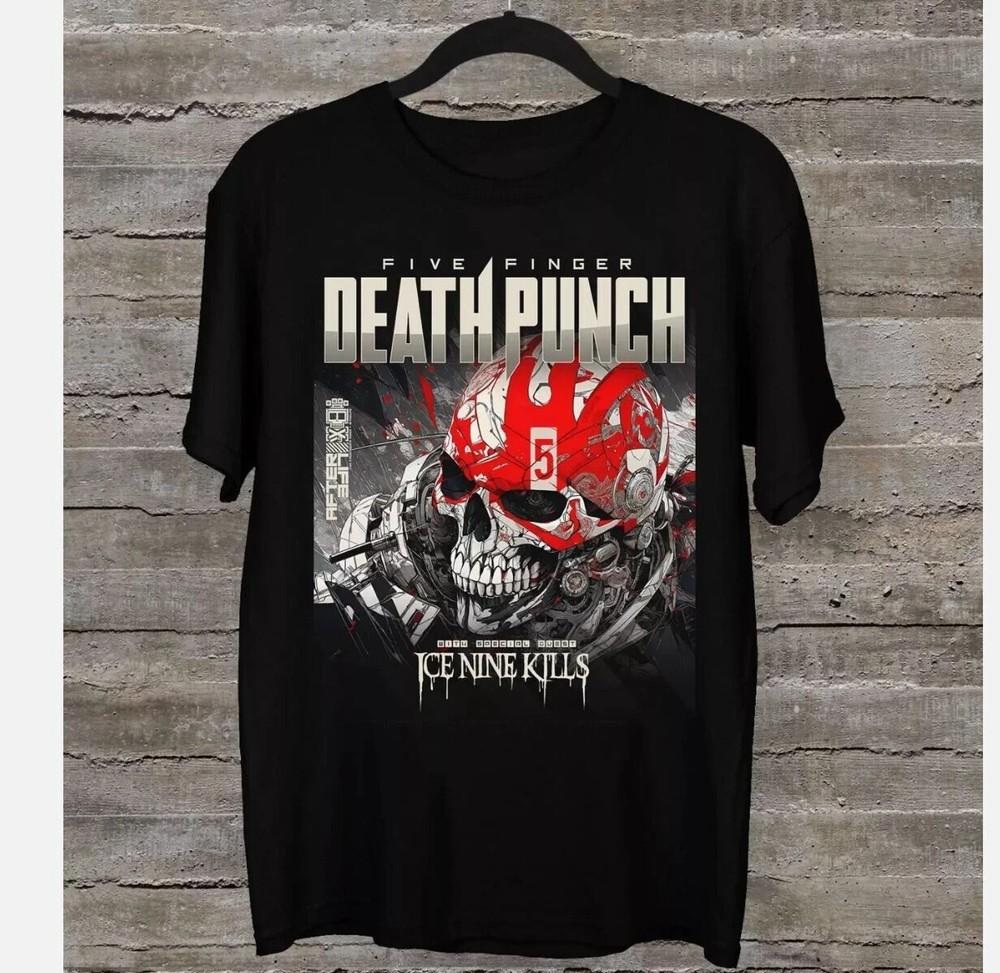 

NEW Five Finger Death Punch Tour 2024 Short Sleeve Black Shirt Unisex T-Shirt S