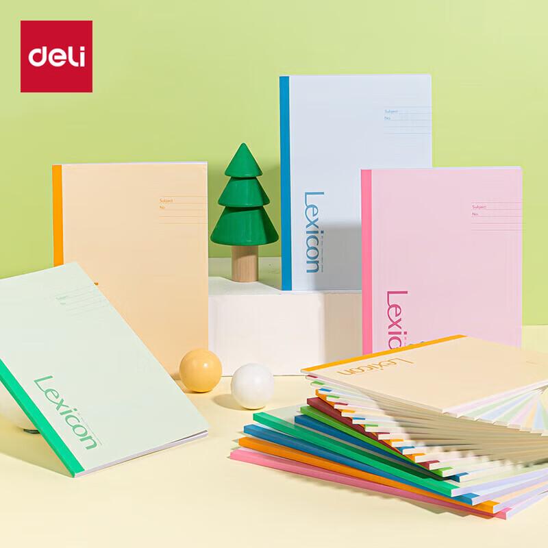 Deli 32K 120-Page Wireless Bound Softcover Notebook (10-Pack)