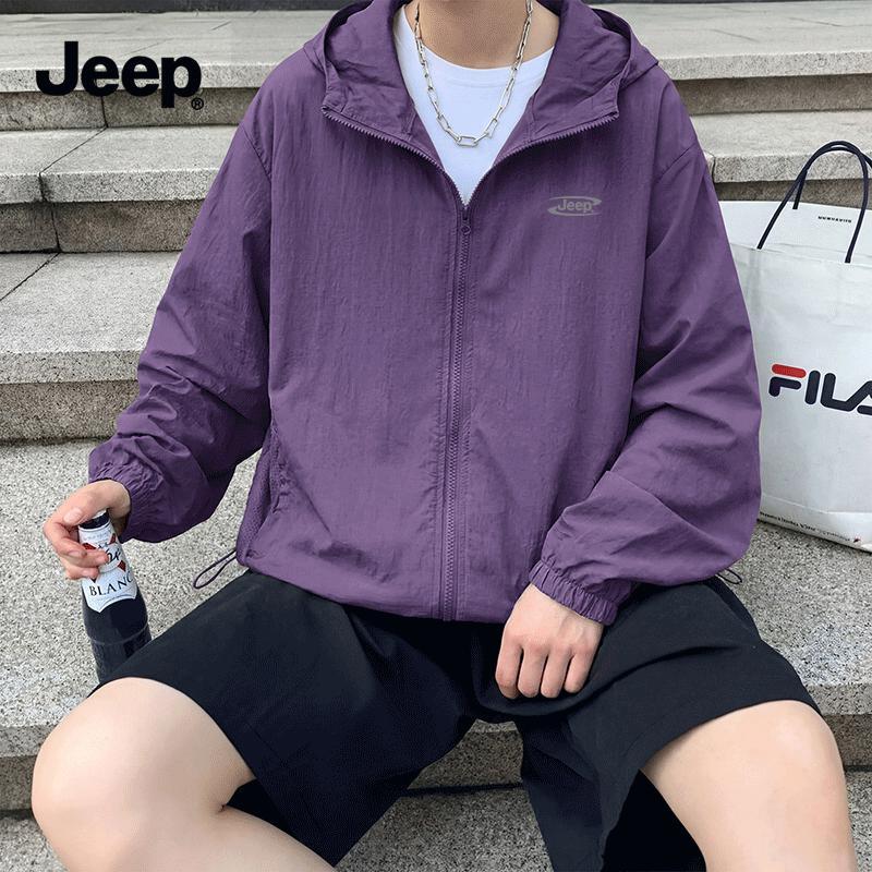 JEEP Men s 2026 Summer Lightweight Hooded Sun Protection Jacket 2XL