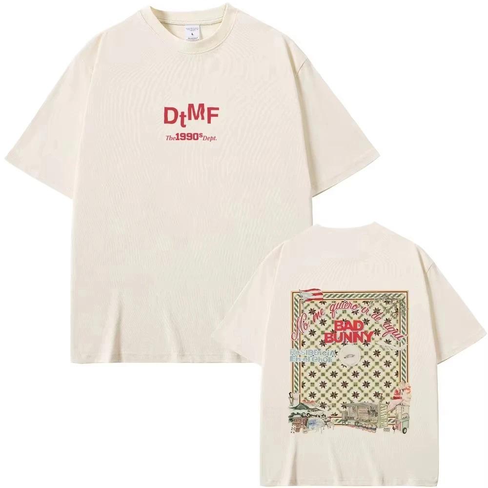 Hot Selling Bad Bunny DTMF Residencia En El Choli Merch TShirt Debi Tirar Mas Fotos Tee Unisexs HipHop Streetwear Tshirts S