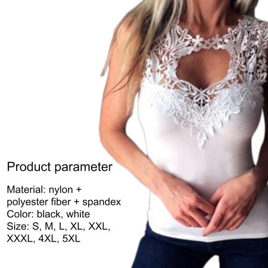 Košilka bez rukávů krajka háčkování ženy ženy sexy vesta na párty