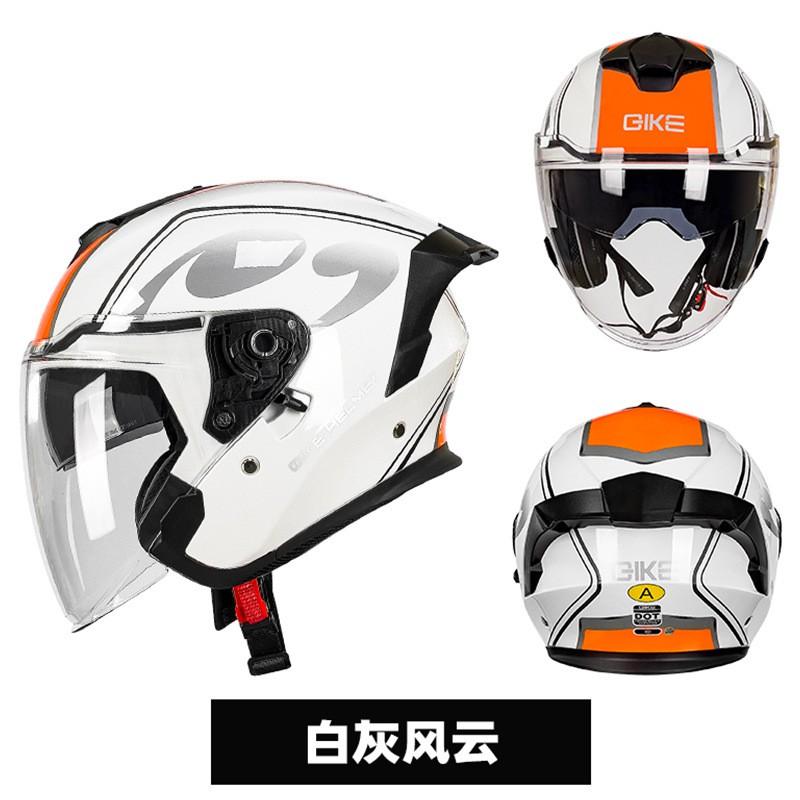 3/4 Open Face Motorcycle Helmet With Dual Visor DOT Certified Retro Style Men Women Riders