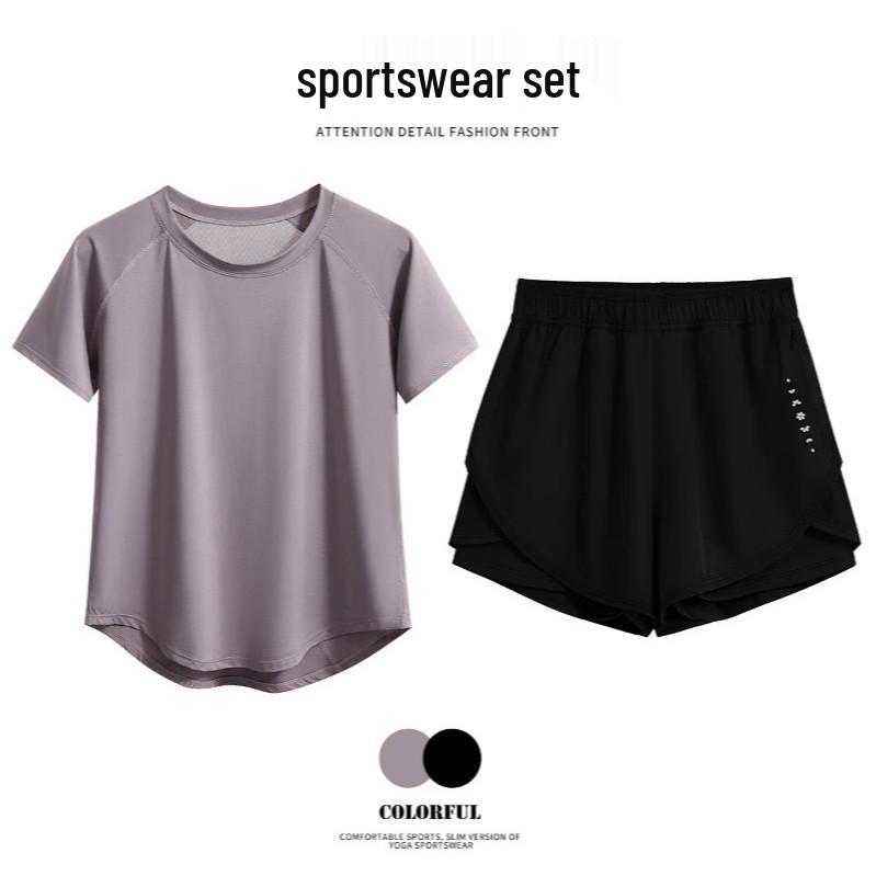 Unisex Quick-Dry Sweat-Wicking Running T-Shirt: Lightweight, Loose Fit, Short Sleeve, Ideal for Summer Fitness and Yoga.
