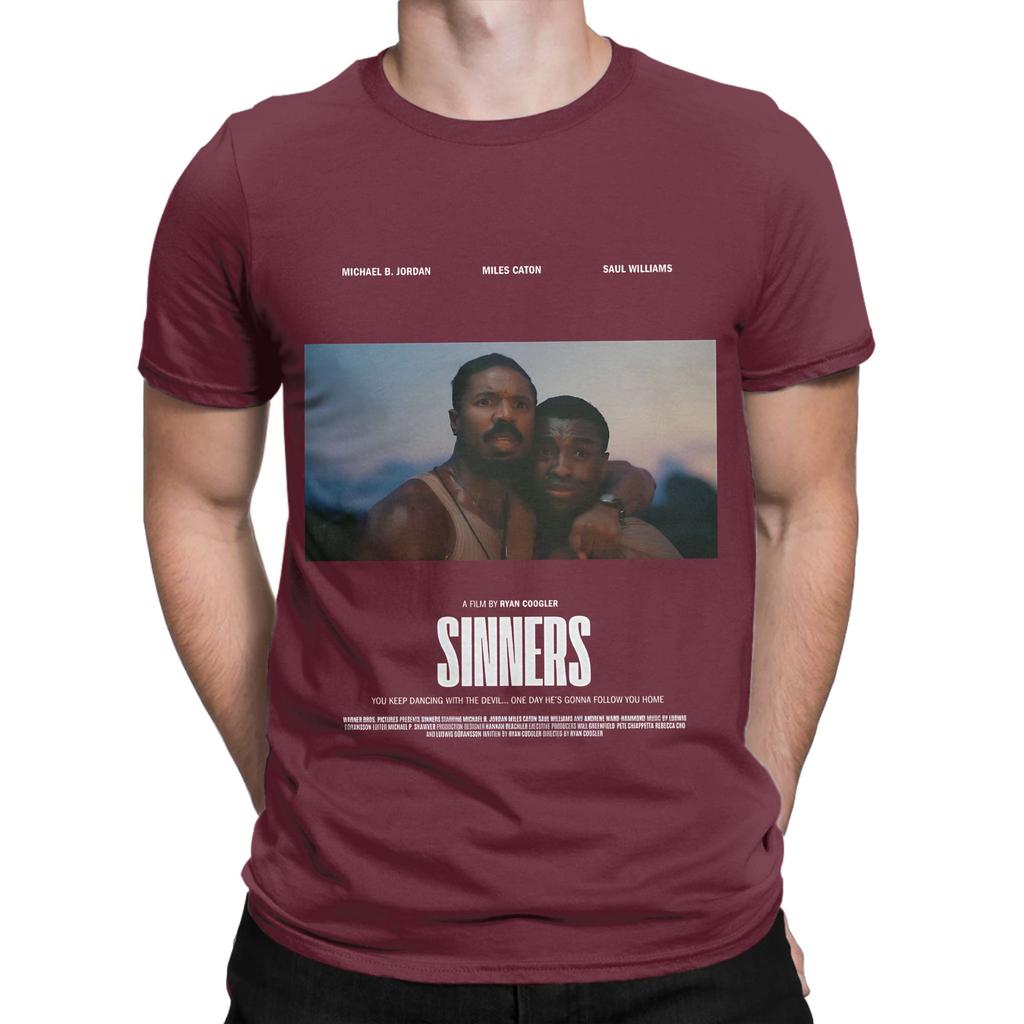 Sinners Movie Poster Art Funny Graphic 100 Cotton TShirt Sinners Tees Tops For Unisex