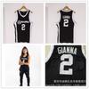Gigi Bryant Tribute Basketball Jersey Gianna Number 2 Black Cotton Sport Shirt Men Women Adult Winter