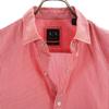Armani Exchange Striped Pattern Long Sleeve Shirt XS Red Men's Used