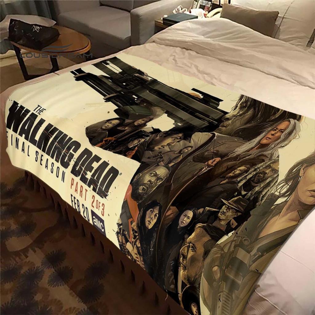Daryl Dixon The Walking Dead Throws Blanket Horror TV Series Sofa Blanket for Adults and Children Bedroom Living Room Decoratio
