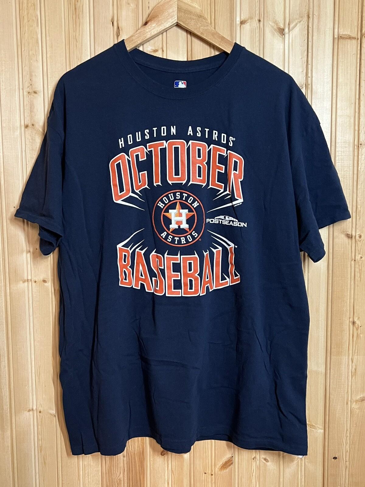 Houston Astros T Shirt October Baseball Playoffs 2018 Postseason MLB Sz XL S
