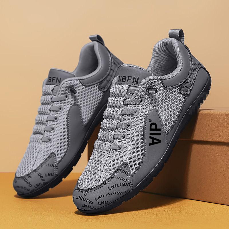 Men's shoes 2025 new summer mesh sports shoes breathable casual shoes lightweight running shoes men's board shoes Forrest Gump shoes