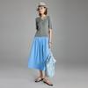 Wudao French V-Neck Knit Short Sleeve Top