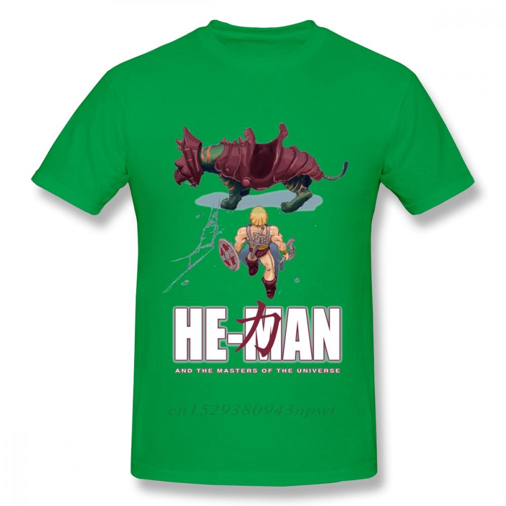 Novelty HeMan And The  Of The Universe Akira T Shirt For Male Crewneck 100 Cotton Graphic Print Tee Shirt