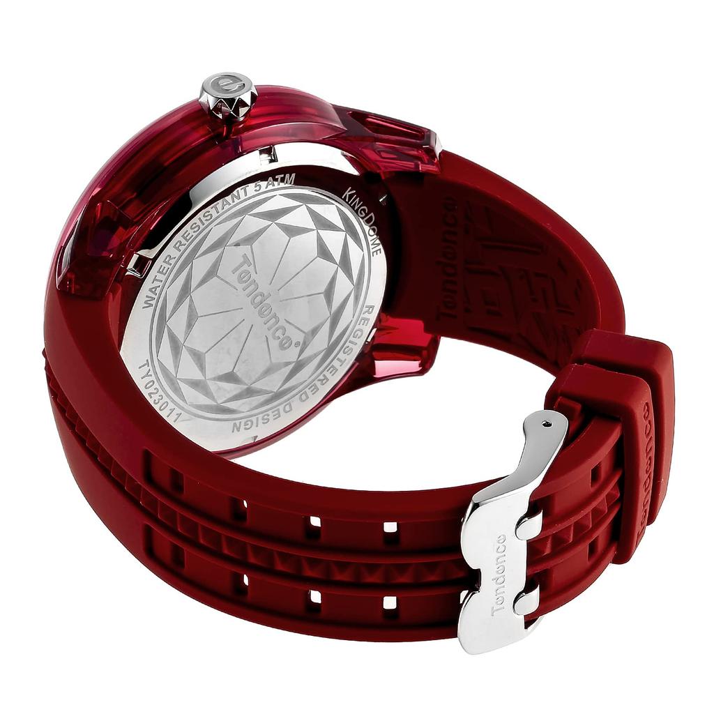 King Dome Green Mineral Red [Tendence] Watch, Dial, Polyamide, Glass, Quartz, 50mm, Men's, [Used]