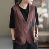 Gilet Giacca Casual da Donna Primavera ed Estate Gilet Senza Maniche Largo e Sottile Top Gilet
