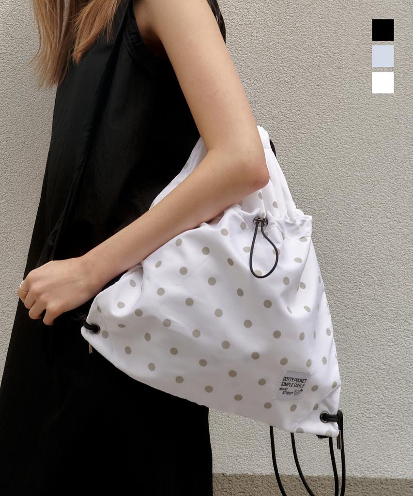 Nuart Studio Dottie Pocket Gym Bag String Bag_3Colors