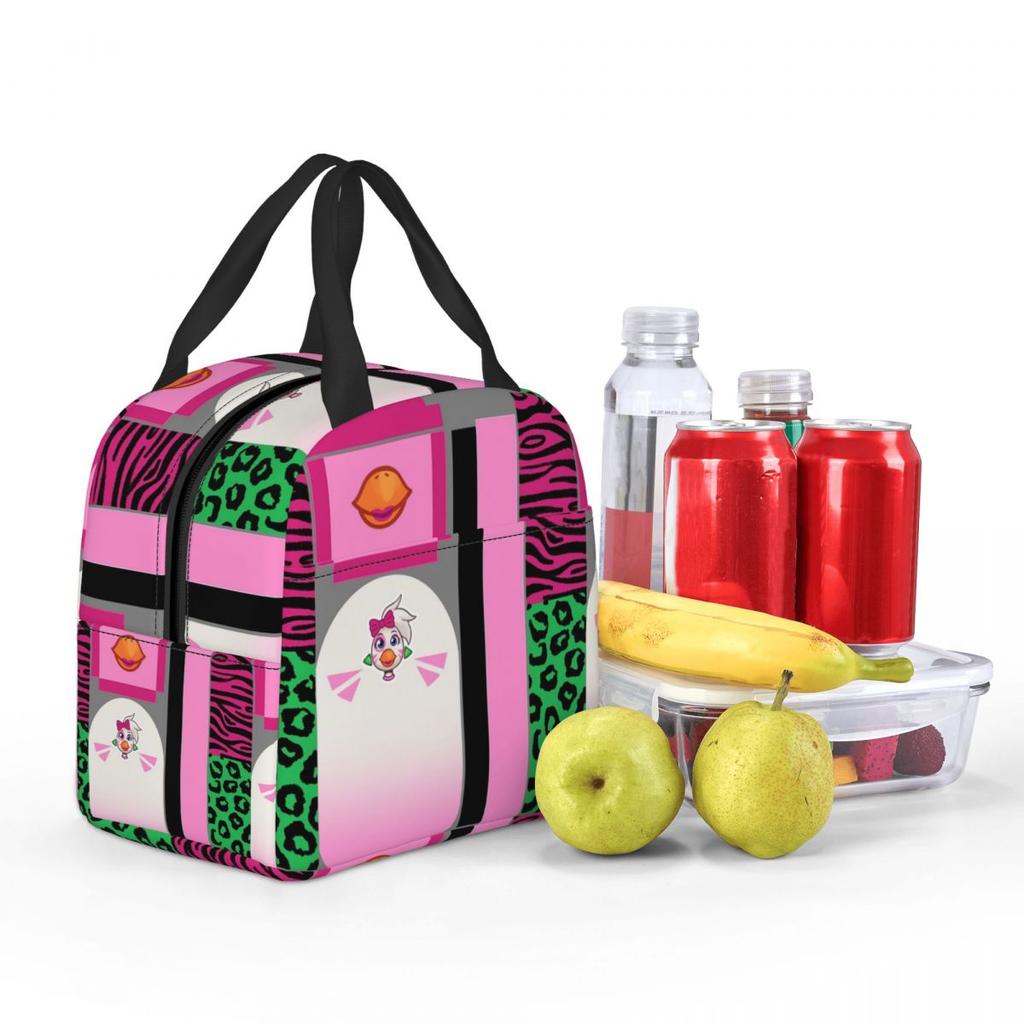 Glamrock Chica Fazbear Entertainment Insulated Lunch Bag for Women Office Cooler Thermal Food Box Tote  Lunch Boxes Container