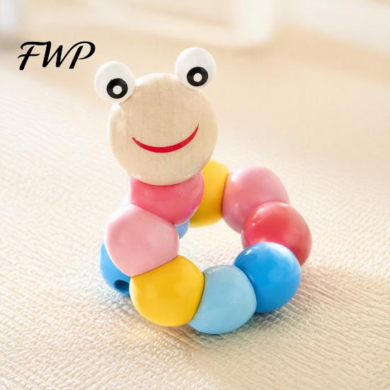 Interactive Caterpillar Toy Kids Wooden Bead Toy, Educational Twisting for Fine Toddler Motor Skills, Number Color Preschool Learning Toddlers