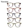 Blue Light Blocking Reading Glasses Spring Hinge Round Frame Computer Readers for Women and Men