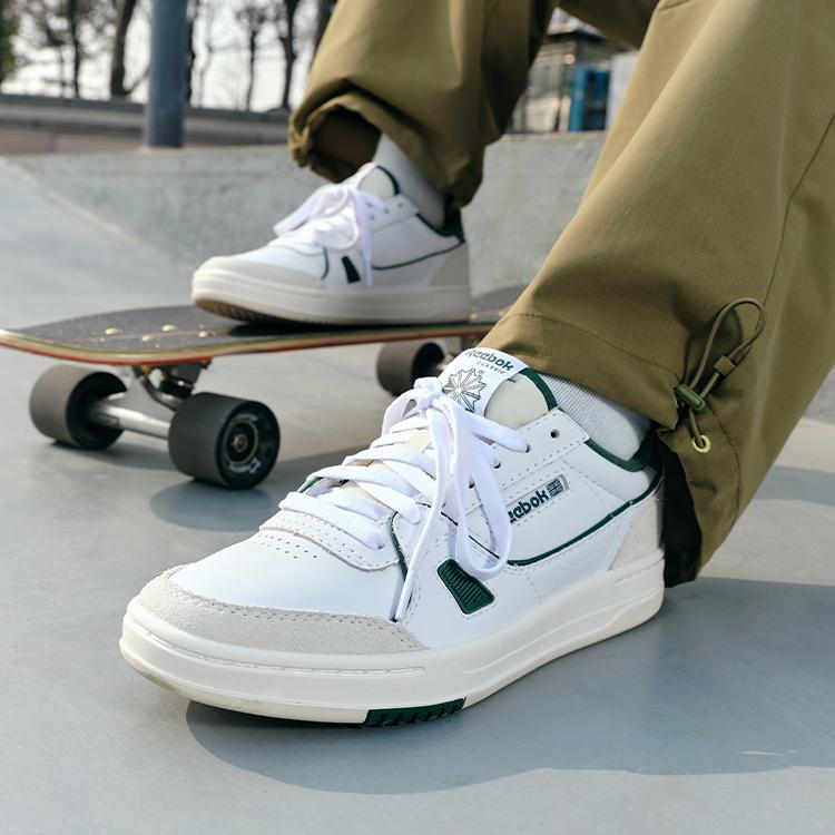 Reebok Lt Court Men White Chalk Dark Green 100074275