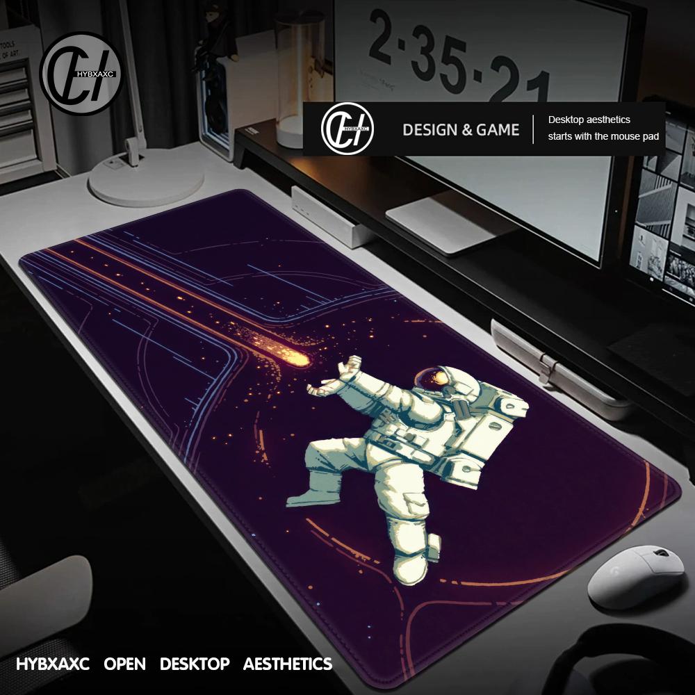 Cartoon Astronaut Mouse Pad Cute HD Desk Pad Extended Gaming Keyboard Mats Large 90x40cm XXL Gamer Mousepad