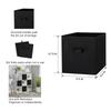 Collapsible Cube Storage Bins 6 Pack Fabric Organizer with Carry Handles Ideal Books Clothes Home Office Organization