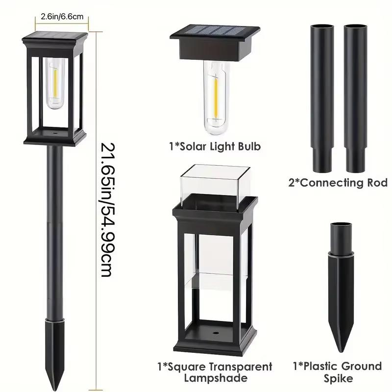 2026 New Solar Pathway Lights Outdoor Solar Powered Garden Lights for Walkway Yard Backyard Lawn Landscape Lighting Decor