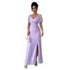 2026 Cross-border Europe, America, Amazon's New V-neck Cross-waist Fishtail Skirt, Flying Sleeve Pleated Temperament Hip Skirt