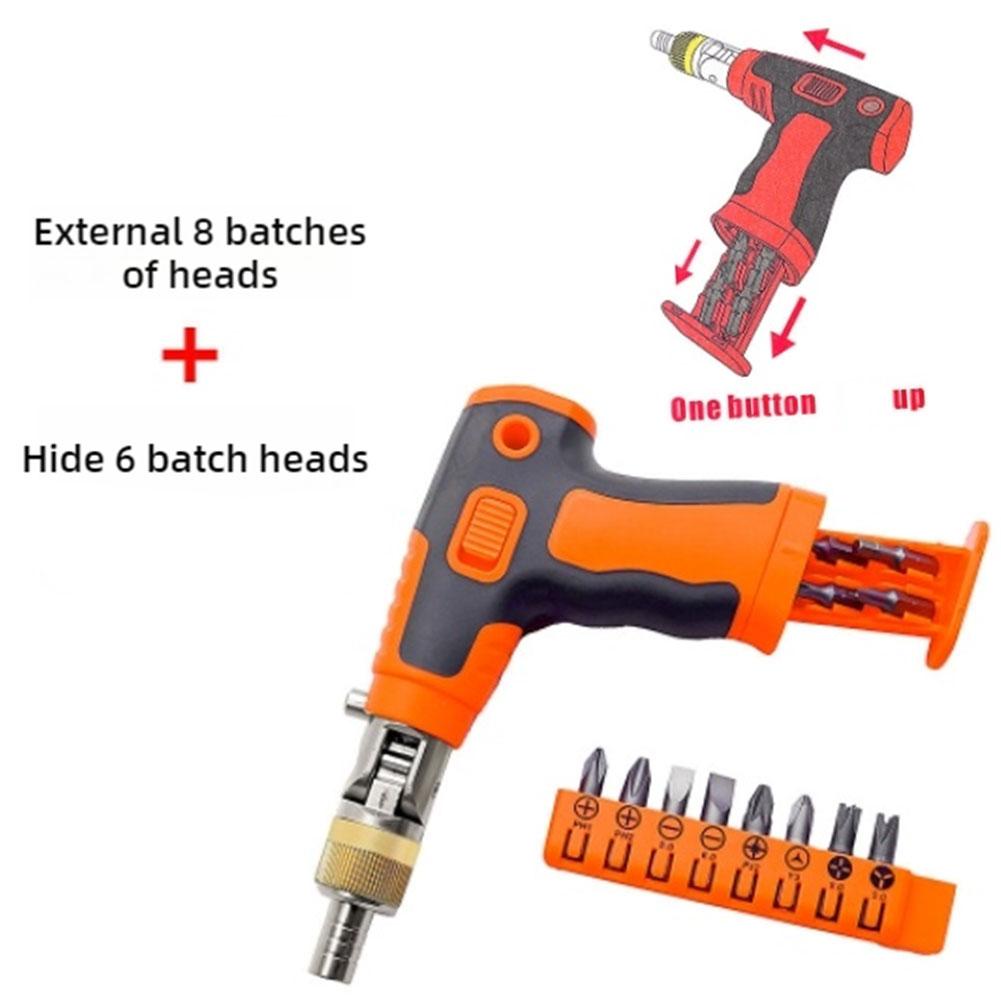 Multifunctional Bit Holder Ratchet Screwdriver With Ratchet And Dual Use Screwdriver Double Headed Mini Screwdriver Extendable
