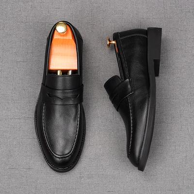 Nuovo Arrivo Scarpe Basse da Uomo a Punta Slip-On Scarpe Eleganti da Lavoro Calzature da Uomo di Marca Penny Loafers per Homecoming Matrimonio