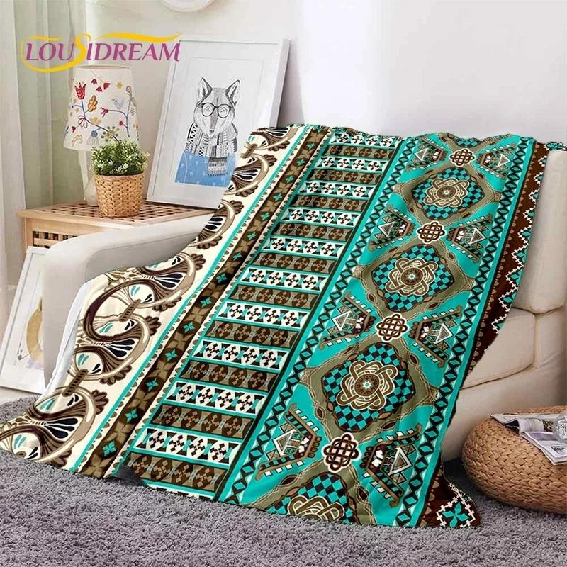 3D Neueste Nordisch Türkisch Böhmisch Keltisch Weiche Flanelldecken, Überwurfdecke Bequeme Decke für Picknick Betten Sofa Zuhause Schlafzimmer
