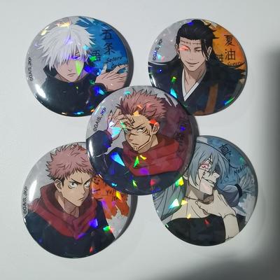 Japanese Anime Jujutsu Kaisen Tinplate Brooch Pins Figure Icon Badge Handmade Brooches Breastpin Designed for Backpack Clothes