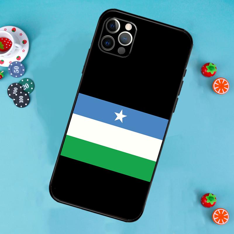 Puntland State Somali Flag Phone Case For iPhone 17 Air 13 16 15 11 12 14 Pro Max 13 12 mini 15 16 Plus 16e Cover Funda