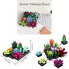 Creative Succulent Plant Model Kit With Abs Plastic Blocks For Kids Diy Educational Toy