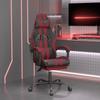 Day and Night - Day and Night Gaming Chair with Footrest Synthetic Leather Black Red Red